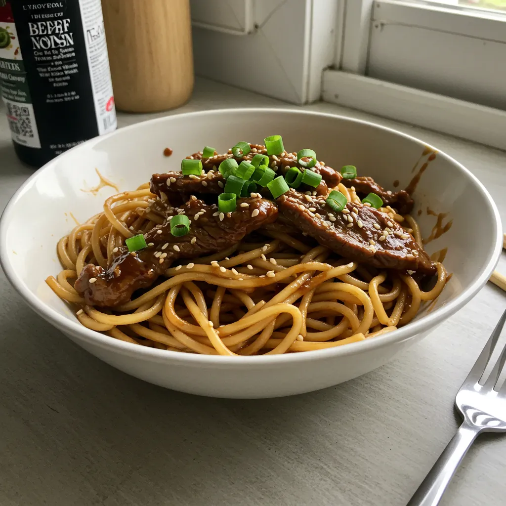 The Ultimate Hoisin Beef Noodles: Rich Savory Asian Comfort in Every Slurp - tertiary view